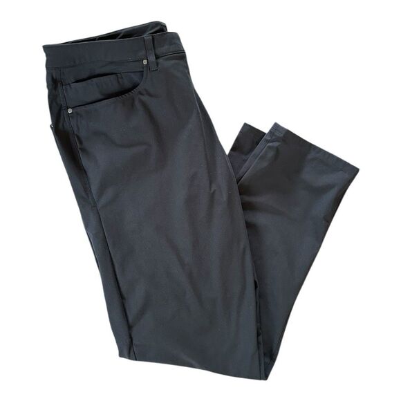 Lululemon ABC Classic-Fit 5 Pocket Pant Men's 38x33 Warpstreme Stretch Dark Gray - Picture 5 of 7